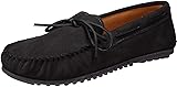 Minnetonka Men's Nub Sole Moccasin,Black,7 M US