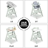 hauck Alpha+ Wooden High Chair Beechwood, 6 Months to Adult, 5-Point Harness view 5