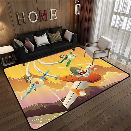 Amazon Com Personalized Floor Mats Airplane Decor Collection