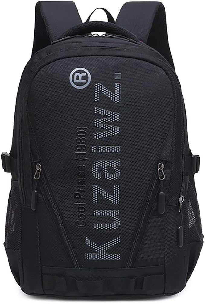 Travel Backpack school bag for boy black college student large youth