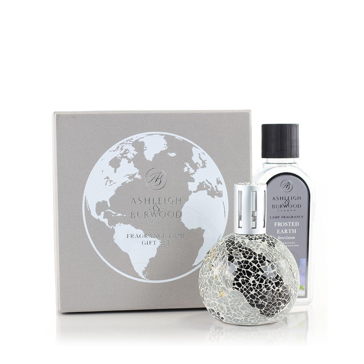 ASHLEIGH & BURWOOD |Frosted Earth | Hand Crafted Mineral Earth Lamp & Frosted Earth Fragrance 250ml