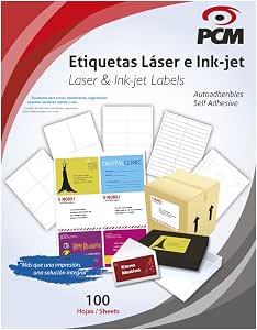 Etiqueta Blanca láser e inkjet 4x2 1000 etiquetas (PL5163100) :  Amazon.com.mx: Oficina y papelería