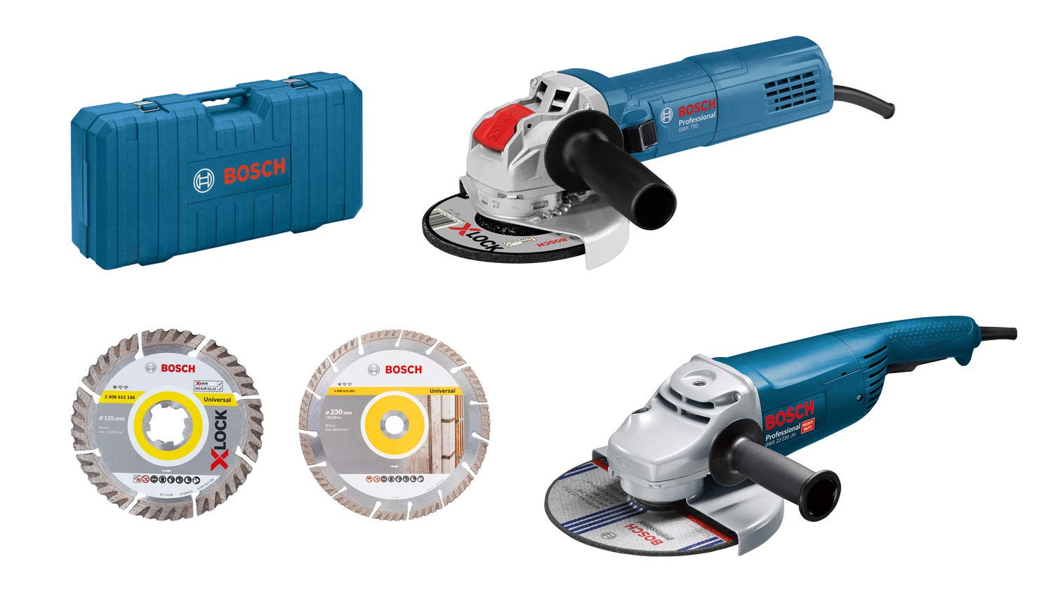 Bosch Professional 611913000 GBH 18V-45 C + GCY 30-4 Drills & Screwdrivers, Blue