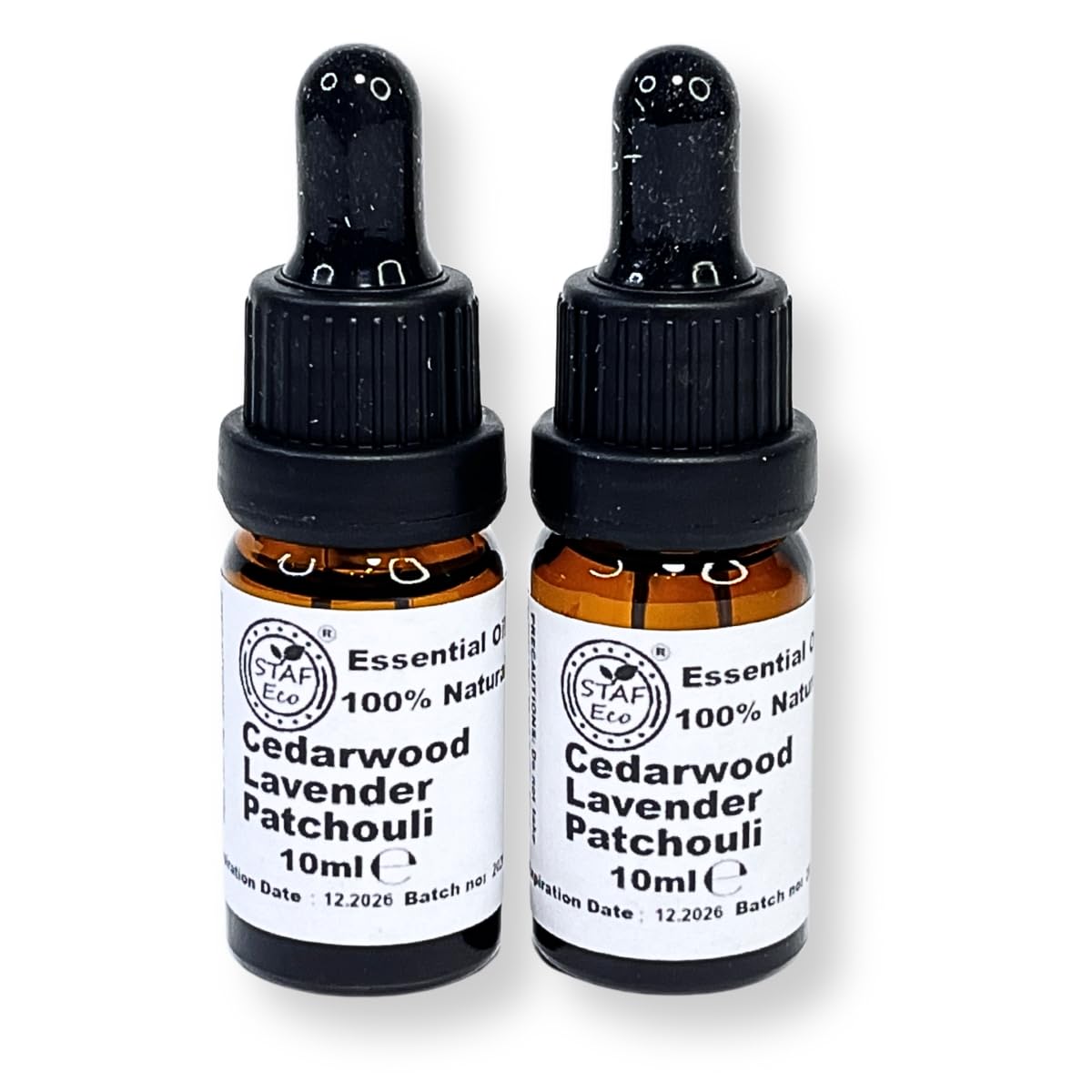STAFECO Natural Moth Repellent Oil Lavender Cedar Patchouli Cedarwood for Wardobe Protection 2 pcs X 10ml