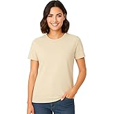 Women's 100% Cotton Crew Neck T-Shirt Classic Fit Plain Breathable & Soft Short Sleeve Tee | Pack of 1
