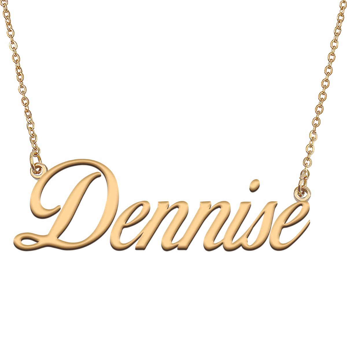 HUAN XUN Customized Custom Simple Any Name Necklace