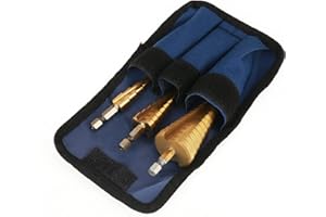 HSS Cone Step Drill Bits Kit 3-Piece Set 1/4" Hex Shank Taper Drill Bit 4-32mm 29 Sizes for Wood Drilling Metalworking