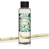Urban Naturals White Tea Scented Oil Reed Diffuser Refill | Includes a Free Set of Reed Sticks! 4 oz.