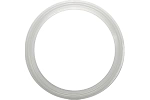 DR.COMPONENT 3" Sanitary Standard Tri-Clamp Gaskets (Pack of 15) Clear Silicone