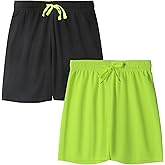 DaniChins Boys Loose Athletic Moisture Wicking Shorts Performance Mesh Shorts