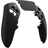 eXtremeRate Left Right Front Top Shell with Touchpad Compatible with ps5 Edge Controller, Black DIY Replacement Faceplate Shell Custom Touch Pad Cover Compatible with ps5 Edge Controller