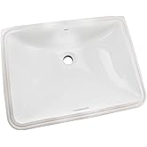 TOTO LT535G#01 20" Rectangular Undermount Bathroom Sink with CEFIONTECT, Cotton White