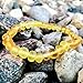 Lolly Llama Adult Raw Baltic Amber Bracelet - All Natural Pain Relief for Adults to Help Migraines, Sinus, Arthritis and More! - Raw Lemon