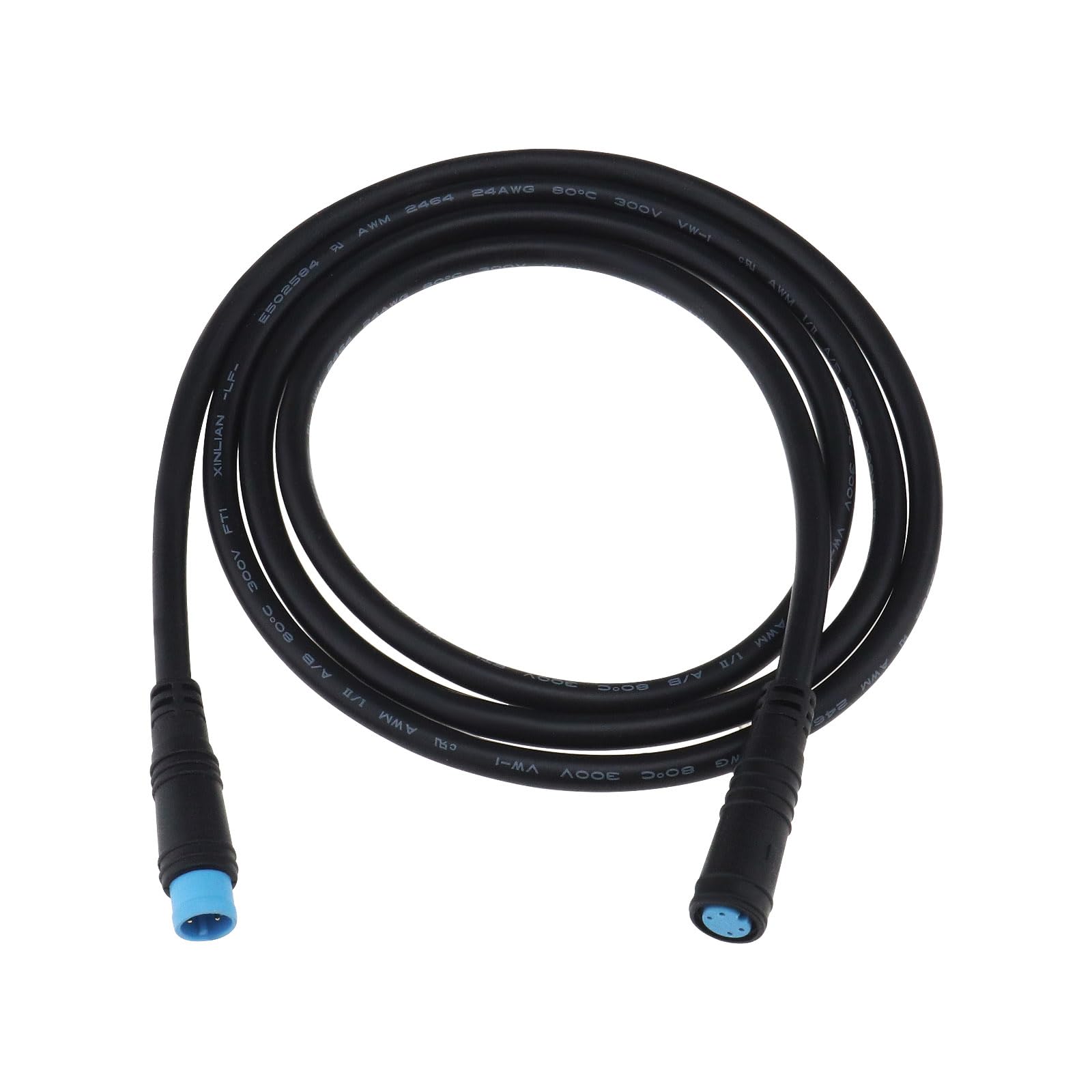 VGOL E-bike Extension Cable 4pin Female To 4pin Male Waterproof Plug For Electric Bike Motor/Light Ebike Parts Extension Cable (1M)