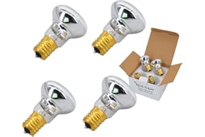 HARAQI 4 Pack Replacement Bulbs for Lava Lamps,Glitter Lamps,R39 E17 25 Watt Reflector Bulbs, Appliance Lamp Bulbs