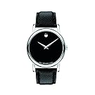 Men's Museum Watch with Leather Strap