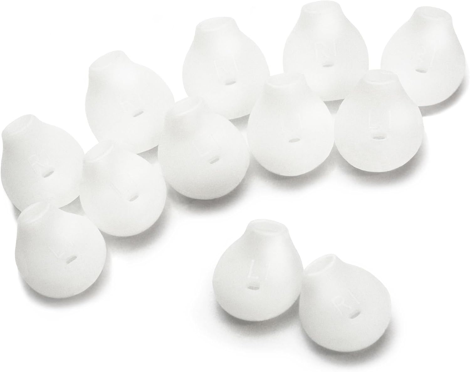 Okuli Set of 12 Silicone EarBuds Ear Tips For Samsung Galaxy S6, S6 Edge, S7, S7 Edge Earphones, White