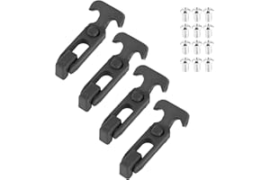 Rubber Flexible T-Handle Draw Latches, Heavy Duty Toolbox Lock with M5 Screw Kit for RV, Trailer, Cooler, Truck Box, Marine a