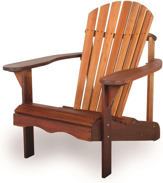 Adirondack Gartenstuhl, aus exklusivem Mahagoni Hartholz, geölt, Edelstahlverschraubungen