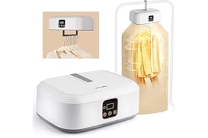 JOYARR Clothes Dryer, Portable Mini Laundry Dryers, Small Electric Dryer Machine Compact with Dryer Bag for Apartment Dorm RV Home Travel, Suitable for Light Clothes, Underwear, Baby Clothes, Foldable