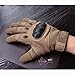 Reebow Gear Military Hard Knuckle Tactical Gloves Full Finger for Army Gear Outdoor Sport Work Shooting Airsoft Paintball Hunting Riding Motorcycle Brown L