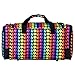Wildkin Kids Weekender Duffel Bag – Carry-On Size for School, Travel, & Sleepovers - Rainbow Hearts