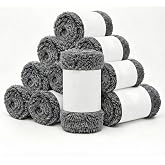 HIXZAP Window Cleaning Robot Replacement Pads, Premium Microfiber Washable &amp; Reusable Cleaning Cloths Compatible with Robotic Window Cleaners (10 Pairs)