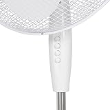 Igenix DF1655 16 Inch Pedestal Fan Quiet 3-Speed Oscillating Stand Fan 40W White view 5