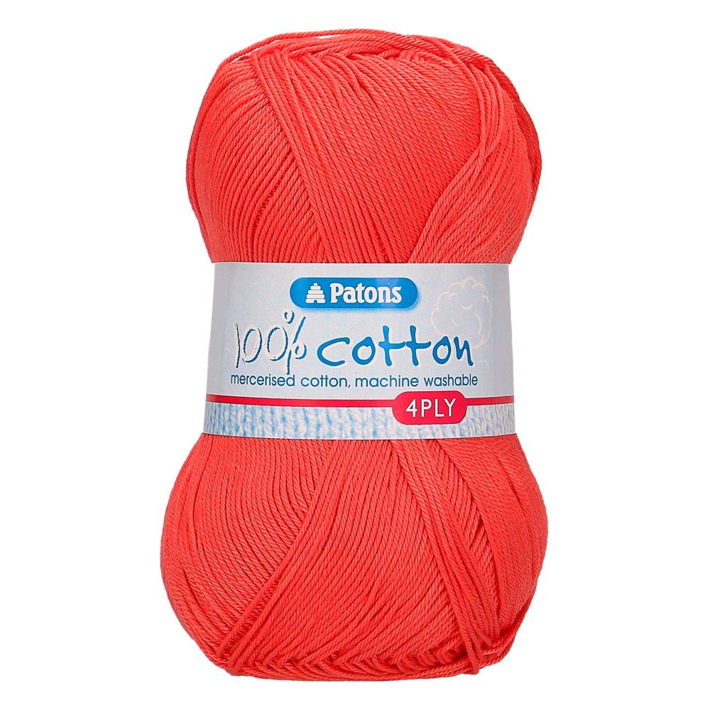 Patons Knitting Yarn, Cotton, Nectarine, One Size โ image 1