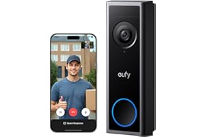 eufy Security Video Doorbell Camera C30, Battery Powered,2K FHD,165° Ultra-Wide View,Easy Installation, Live Video Call, AI Human Detection for People and Packages,HomeBase 3 Compatible,No Monthly Fee