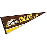 Western Michigan Broncos Wordmark Logo Pennant Banner Flag