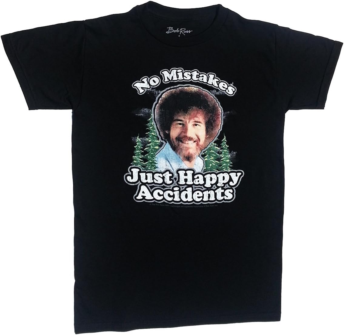 Yustery Bob Ross Inc Men's Happy Accidents T-Shirt