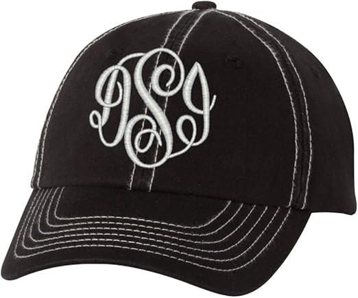 women's monogrammed baseball hats