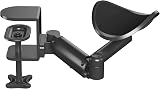 BONTEC Ergonomic Arm Rest 360° Rotating 342mm Extension 12kg Load Aluminum view 1