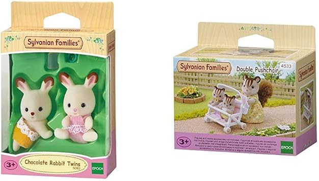 sylvanian poussette double