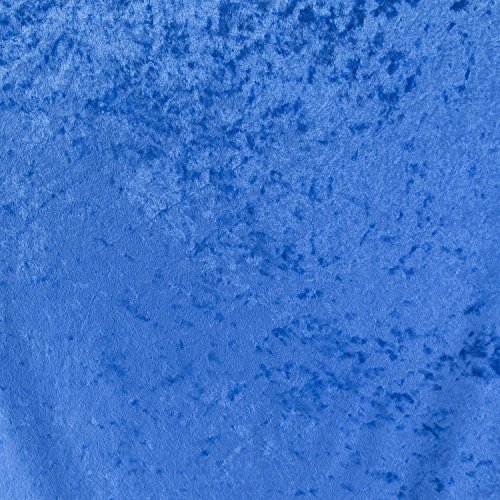  Stretch Pann Solid Velvet Royal Sea Blue 58 Inch Wide Fabric by the Yard (F.E.)