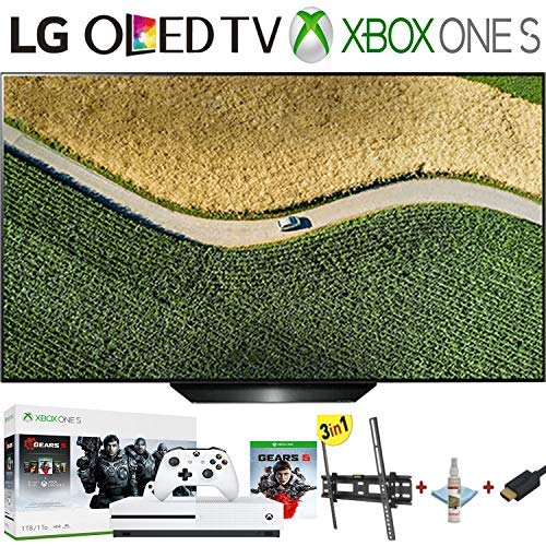 LG OLED65B9PUA B9 65-inch 4K HDR Smart OLED TV with AI ThinQ (2019) Bundle with Xbox One S 1TB Console – Gears 5 Bundle