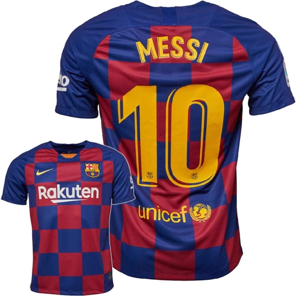 2019-2020 Barcelona Home Nike Football Soccer T-Shirt Maillot (Lionel ...