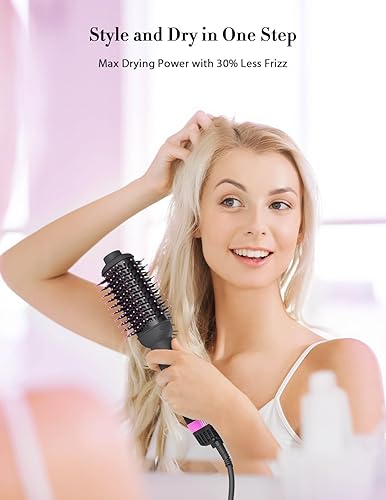 Hair Blow Dryer Brush Straightener: One-Step Hot Air Brush
