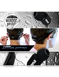 Pyle pswp8bk Active Acción A Prueba de Agua reproductores de MP3 Reproductor de música con 8 GB de memoria, auriculares con micrófono integrado para la natación