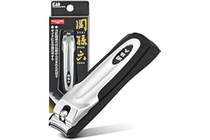 KAI Japanese Nail Clippers With Side Nail File, Stainless Steel, Made in Japan