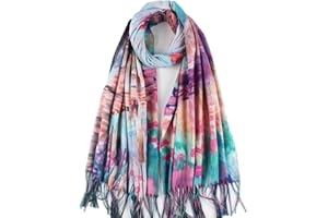 Umjetnost Soft Cashmere Feel Scarf For Women Winter Warm Scarves Large Shawl Wrap Monet Van Gogh Art Print