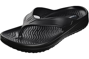 Harssidanzar Men Beach Flip Flop,Quick Drying Soft Lightweight Shower Shoes Sandals KM241CA