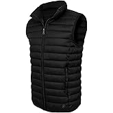 Xsylxgc Men's Lightweight Puffer Vest Water-Resistant Golf Outdoor Winter Sleeveless Puffer Vest