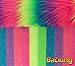Faux Fur Fabric Long Pile NEON Rainbow / 60