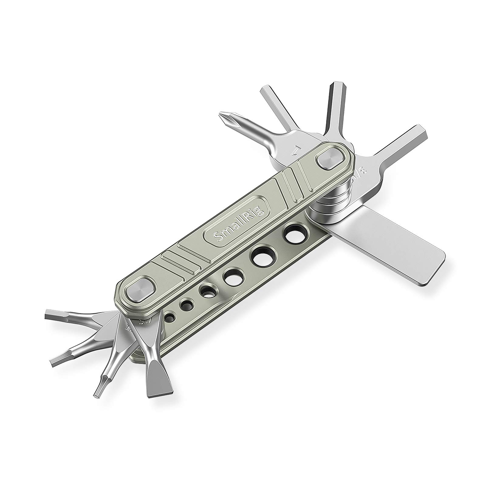 SMALLRIG Universal Folding Tool Multi-Tool for Videographers, Tool Set with Nine Functional Tools Included - TC2713