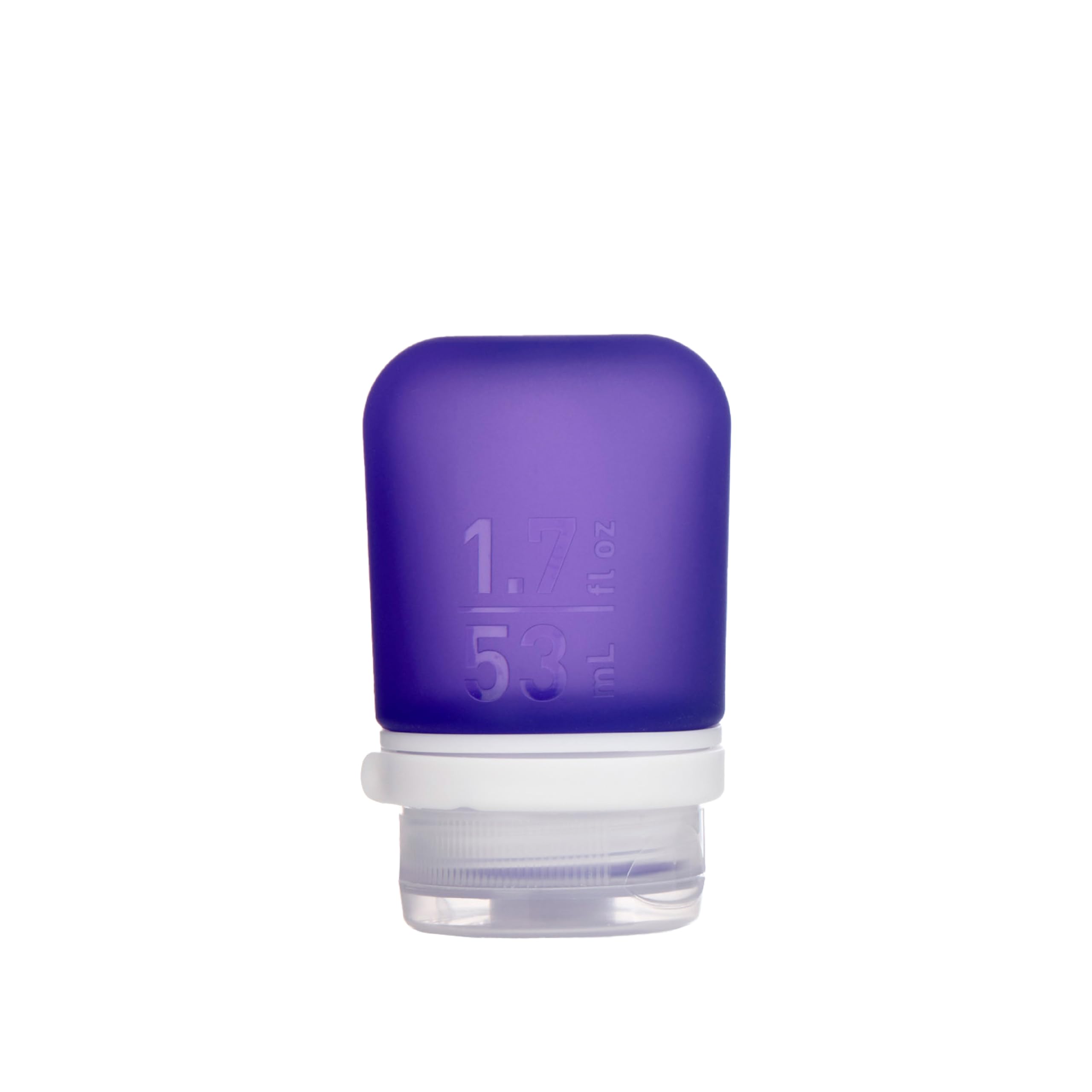 humangear GoToob+ Refillable Silicone Travel Size Bottles with Locking Cap, Purple, Small (1.7oz), GoToob+ Refillable Silicone Travel Size Bottles with Locking Cap