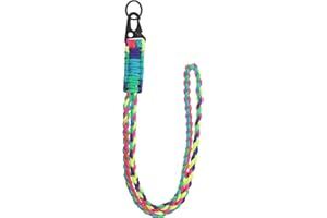 YELARXI Paracord Lanyard, 550 Keychain Lanyard Heavy Duty Necklace Keychains Braided Wrist Strap for Men Women Outdoor Activi