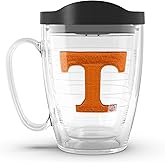 Tervis Made in USA Double Walled University of Tennessee Volunteers Insulated Tumbler Cup Keeps Drinks Cold & Hot, 16oz Mug, Primary Logo