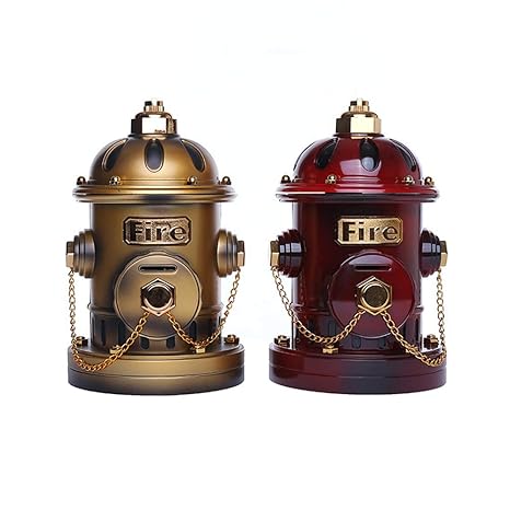Rosenice Clockwork Music Box Fire Hydrant Piggy Bank Rotating Girl